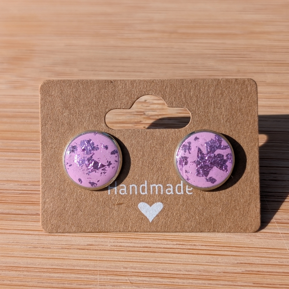 Handmade Purple Earrings